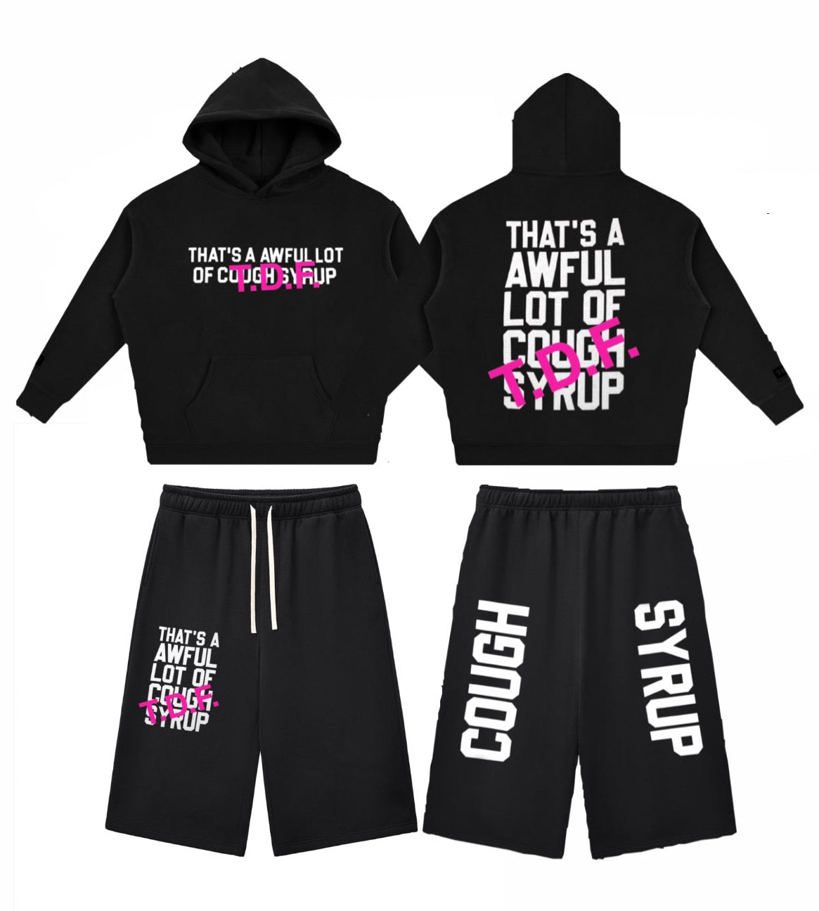ALOCS x TDF COLLAB BUNDLE HOODIE & 3/4 SWEAT SHORTS